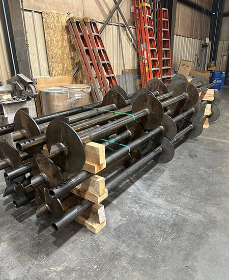 Push Helical Piers